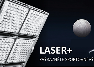 Laser+ špičkový reflektor skóruje na sportovištích