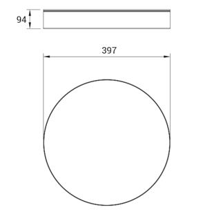 BEN MEDIUM IP54 - rozměry