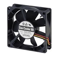 9A0812S401P Fan 80x25,12V-se,3400r