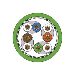 142M2X5C100 M12-RJ45 kabel 10m PUR