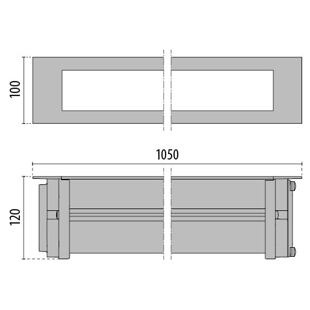 STRIP_SQ_P_IN_830 Rozměry