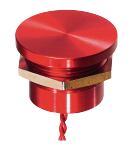 PBAR2AF6000 Piezo d22, červený, NO, Al