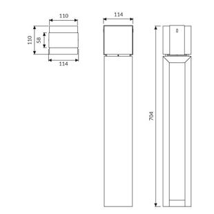 NOBIS BOLLARD výkres