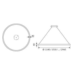 ONE RING PG - rozměry