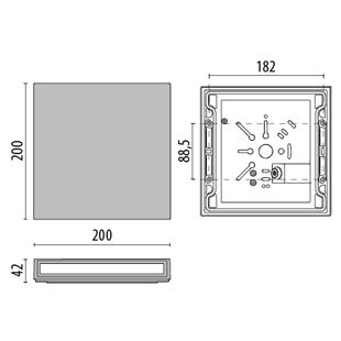 MIMIK 20 FLAT BI 24W 3K WH87 303794