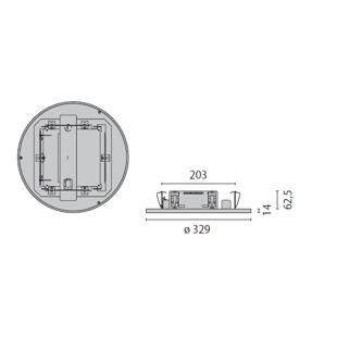 FL-ROUND 333 - rozměry