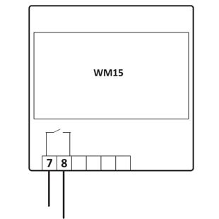 WM15 - zapojení digitálního výstupu